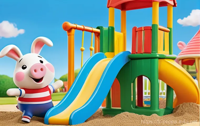 페파피그와 사회적 메시지 - **Prompt:** A vibrant, cheerful scene of a loving pig family enjoying a sunny afternoon picnic in a ...