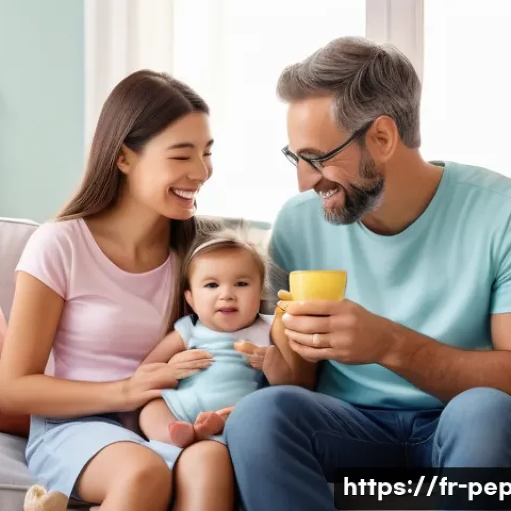 페파피그 상징성 - A warm and modern family scene inspired by Peppa Pig style, featuring a caring mother and a playful ...